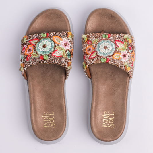 Sukoon sole flats - Brown